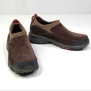L.L. Bean slip on insulated shoes brown suede lug sole 9.5